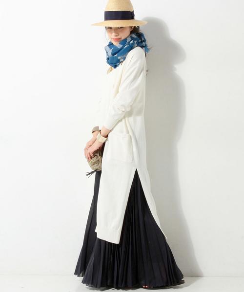 UNITED ARROWS（ユナイテッドアローズ）の「UWBT サイドスリット ロングカーディガン◆（カーディガン/ボレロ・レディース・オフホワイト/グレー/ネイビー・フリー）」の17枚目の写真