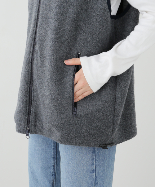 journal standard L'essage(ジャーナルスタンダードレサージュ)の「INSCRIRE/アンスクリア Fleece Vest ベスト(ブルゾン・レディース・グレー・MEDIUM)」の5枚目の写真