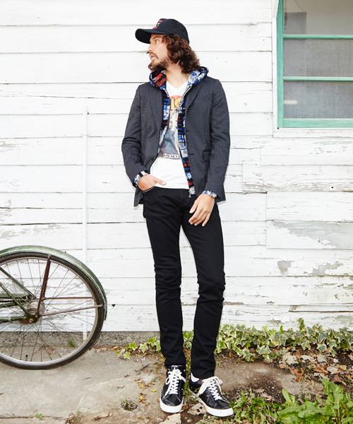 HYSTERIC GLAMOUR(ヒステリックグラマー)の「Courtney Love/OPEN24H総柄 PK(パーカー・メンズ・グレー系その他/ブラック系その他・SMALL/MEDIUM/LARGE)」の14枚目の写真