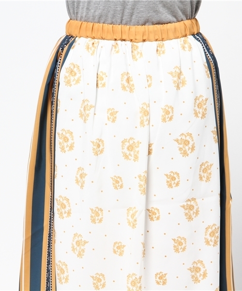MOUSSY(マウジー)の「SCARF PRINT GATHER SK(スカート・レディース・ブルー系その他/ベージュ系その他/オレンジ系その他・2/1)」の8枚目の写真