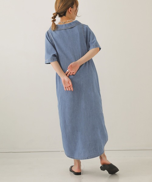 【新品】ソマリイマジネーション　総レース　ロングワンピース　紺　大きいサイズ 新品タグ付き somari imagination ソマリ オシャレウォーカー