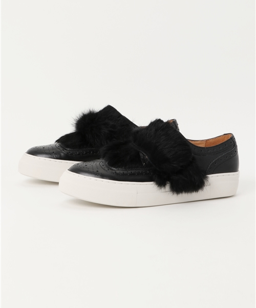 ASZAKKA（アザッカ）の「（ZW0625）ﾌｧｰﾚｻﾞｰｽﾆｰｶｰ（スニーカー・レディース・ホワイト/ブラック・L/M）」の2枚目の写真