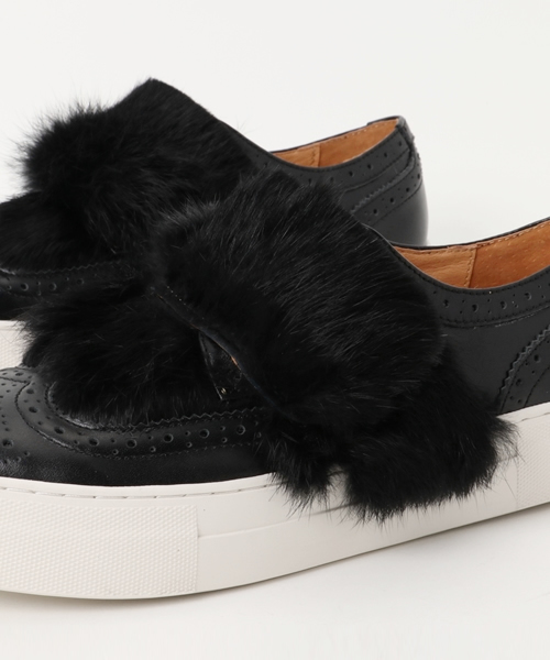 ASZAKKA（アザッカ）の「（ZW0625）ﾌｧｰﾚｻﾞｰｽﾆｰｶｰ（スニーカー・レディース・ホワイト/ブラック・L/M）」の8枚目の写真