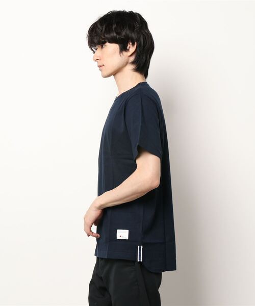BLUE SAKURA（ブルーサクラ）の「ROUND T-SHIRT（Tシャツ/カットソー・メンズ・ホワイト/グレー/ネイビー・1/3/2/4）」の4枚目の写真
