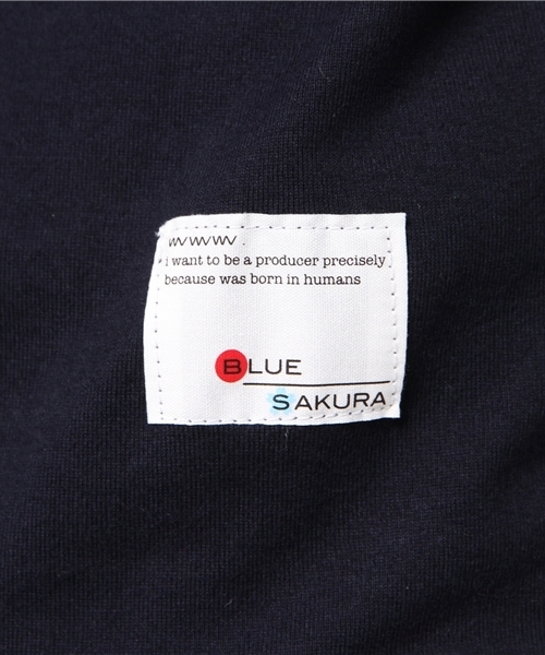 BLUE SAKURA（ブルーサクラ）の「ROUND T-SHIRT（Tシャツ/カットソー・メンズ・ホワイト/グレー/ネイビー・1/3/2/4）」の9枚目の写真
