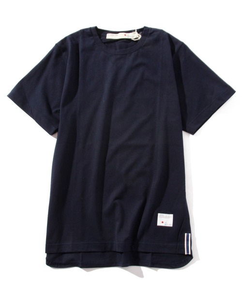 BLUE SAKURA（ブルーサクラ）の「ROUND T-SHIRT（Tシャツ/カットソー・メンズ・ホワイト/グレー/ネイビー・1/3/2/4）」の3枚目の写真