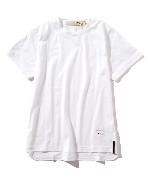 BLUE SAKURA（ブルーサクラ）の「ROUND T-SHIRT（Tシャツ/カットソー・メンズ・ホワイト/グレー/ネイビー・1/3/2/4）」の2枚目の写真