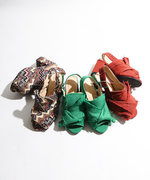 WEGO(ウィゴー)の「DISPARK/ノットデザインサンダル(サンダル・レディース・その他1/レッド/キャメル/グリーン・LARGE/MEDIUM)」の13枚目の写真