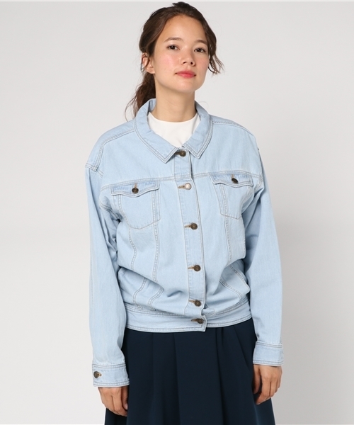 REDYAZEL（レディアゼル）の「デニムシャツＧジャン◆（デニムジャケット・レディース・サックスブルー/ネイビー・FREE）」の7枚目の写真