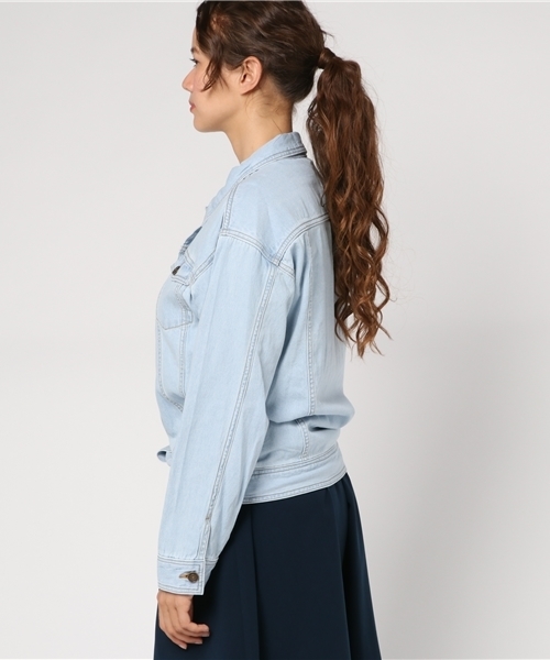 REDYAZEL（レディアゼル）の「デニムシャツＧジャン◆（デニムジャケット・レディース・サックスブルー/ネイビー・FREE）」の8枚目の写真
