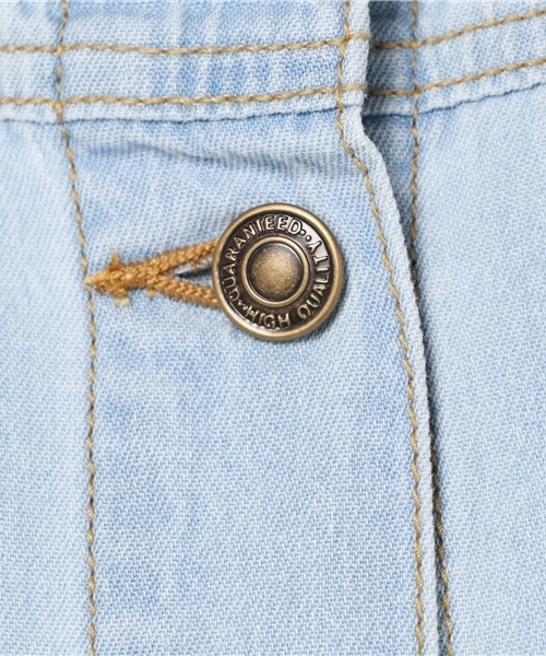 REDYAZEL（レディアゼル）の「デニムシャツＧジャン◆（デニムジャケット・レディース・サックスブルー/ネイビー・FREE）」の5枚目の写真