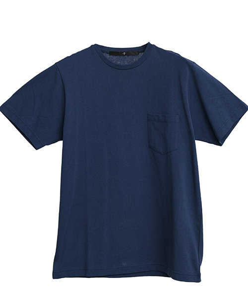 NO ID.(ノーアイディ)の「mt4461-C天竺C-N-T Tシャツ(Tシャツ/カットソー・メンズ・ホワイト/グリーン/ブルー/ネイビー/イエロー/ピンク・1/2)」の7枚目の写真