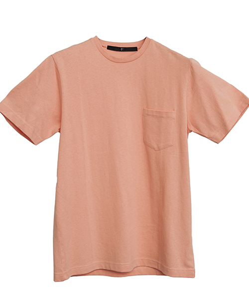 NO ID.(ノーアイディ)の「mt4461-C天竺C-N-T Tシャツ(Tシャツ/カットソー・メンズ・ホワイト/グリーン/ブルー/ネイビー/イエロー/ピンク・1/2)」の8枚目の写真