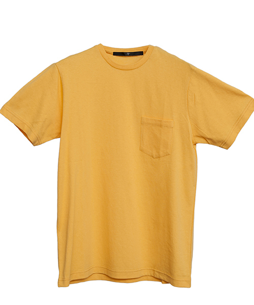 NO ID.(ノーアイディ)の「mt4461-C天竺C-N-T Tシャツ(Tシャツ/カットソー・メンズ・ホワイト/グリーン/ブルー/ネイビー/イエロー/ピンク・1/2)」の16枚目の写真