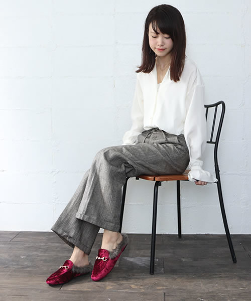 SESTO(セスト)の「ビット付きローファースリッパサンダル/エコファーサンダル/ミュールサンダル(サンダル・レディース・ブラック系その他/ネイビー/ボルドー/レッド系その他/ブラック・M/LL/3L/L/S)」の19枚目の写真