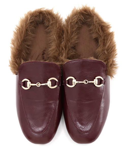 SESTO(セスト)の「ビット付きローファースリッパサンダル/エコファーサンダル/ミュールサンダル(サンダル・レディース・ブラック系その他/ネイビー/ボルドー/レッド系その他/ブラック・M/LL/3L/L/S)」の10枚目の写真