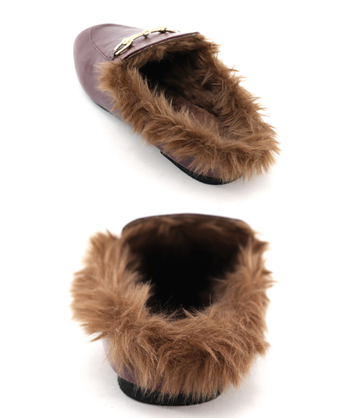 SESTO(セスト)の「ビット付きローファースリッパサンダル/エコファーサンダル/ミュールサンダル(サンダル・レディース・ブラック系その他/ネイビー/ボルドー/レッド系その他/ブラック・M/LL/3L/L/S)」の12枚目の写真