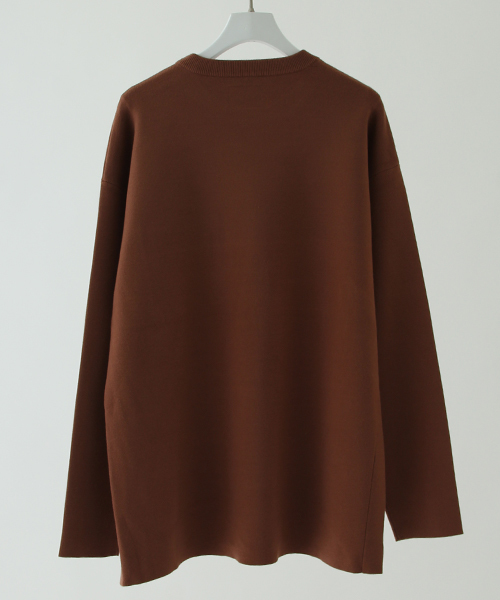 wjk black(ダブルジェイケイブラック)の「【wjk black】≪STUDIOUS限定≫ビッグシルエットミラノリブニットプルオーバー(ニット/セーター・メンズ・オフホワイト/キャメル/ブラック・3/1/2)」の13枚目の写真