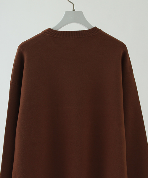 wjk black(ダブルジェイケイブラック)の「【wjk black】≪STUDIOUS限定≫ビッグシルエットミラノリブニットプルオーバー(ニット/セーター・メンズ・オフホワイト/キャメル/ブラック・3/1/2)」の14枚目の写真