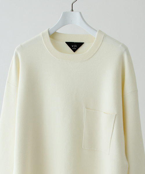 wjk black(ダブルジェイケイブラック)の「【wjk black】≪STUDIOUS限定≫ビッグシルエットミラノリブニットプルオーバー(ニット/セーター・メンズ・オフホワイト/キャメル/ブラック・3/1/2)」の7枚目の写真