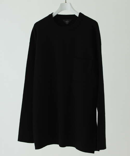wjk black(ダブルジェイケイブラック)の「【wjk black】≪STUDIOUS限定≫ビッグシルエットミラノリブニットプルオーバー(ニット/セーター・メンズ・オフホワイト/キャメル/ブラック・3/1/2)」の19枚目の写真