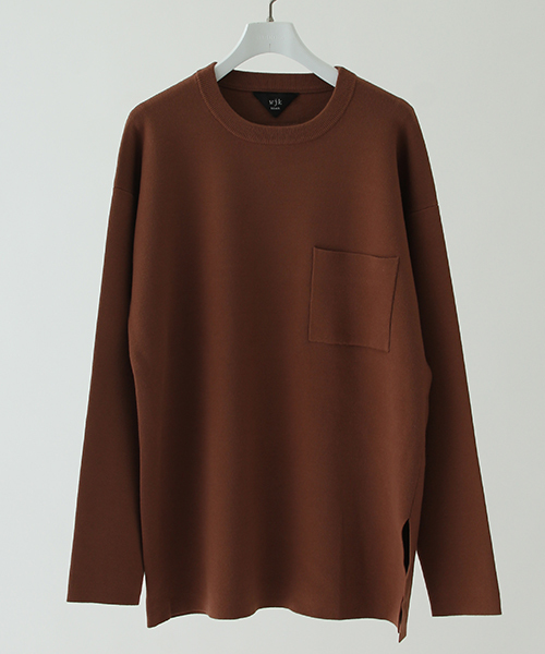 wjk black(ダブルジェイケイブラック)の「【wjk black】≪STUDIOUS限定≫ビッグシルエットミラノリブニットプルオーバー(ニット/セーター・メンズ・オフホワイト/キャメル/ブラック・3/1/2)」の18枚目の写真