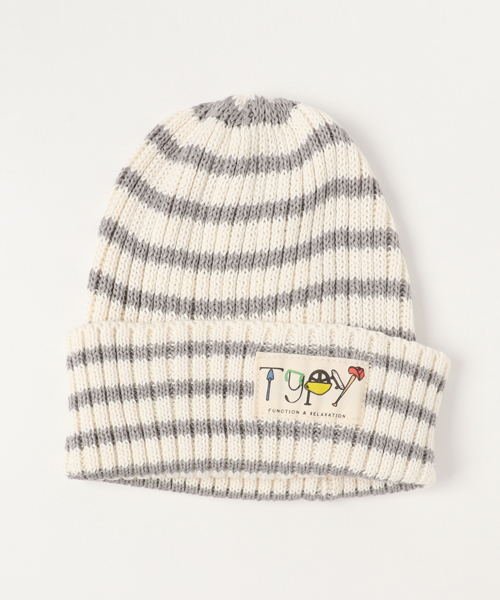 CIAOPANIC TYPY(チャオパニックティピー)の「ニットキャップ(ニットキャップ/ビーニー・キッズ・グリーン/ネイビー/グレー/ホワイト系その他/ブラウン系その他/ホワイト/ブルー/ダークグレー/キャメル/ブラック/ピンク/レッド/その他14/ダークグリーン/パープル/マスタード・FREE)」の5枚目の写真