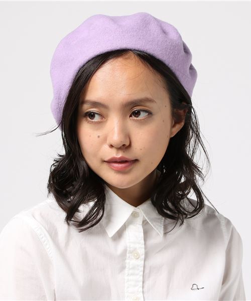 lala Born(ララボーン)の「lala Born/ウールシンプルベレー帽(ハンチング/ベレー帽・レディース・ホワイト/ブラック/グレー/ブラウン/グリーン/ブルー/ネイビー/ラベンダー/ピンク/ワイン・FREE)」の8枚目の写真