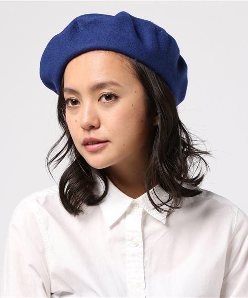 lala Born(ララボーン)の「lala Born/ウールシンプルベレー帽(ハンチング/ベレー帽・レディース・ホワイト/ブラック/グレー/ブラウン/グリーン/ブルー/ネイビー/ラベンダー/ピンク/ワイン・FREE)」の7枚目の写真