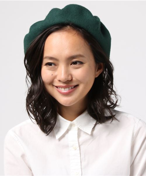 lala Born(ララボーン)の「lala Born/ウールシンプルベレー帽(ハンチング/ベレー帽・レディース・ホワイト/ブラック/グレー/ブラウン/グリーン/ブルー/ネイビー/ラベンダー/ピンク/ワイン・FREE)」の5枚目の写真