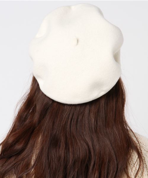 lala Born(ララボーン)の「lala Born/ウールシンプルベレー帽(ハンチング/ベレー帽・レディース・ホワイト/ブラック/グレー/ブラウン/グリーン/ブルー/ネイビー/ラベンダー/ピンク/ワイン・FREE)」の12枚目の写真