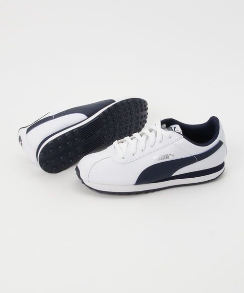 PUMA（プーマ）の「プーマ PUMA Turin BG 360914 02（スニーカー・レディース・ホワイト×ネイビー・23.0cm/25.0cm/24.0cm/23.5cm/24.5cm）」の5枚目の写真