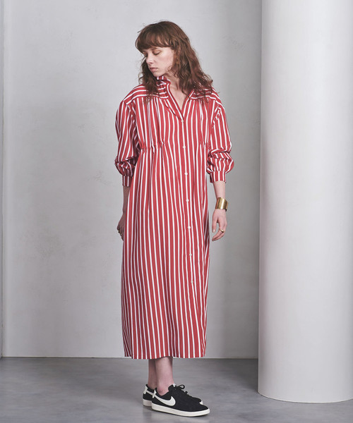 UNITED ARROWS シャツワンピース 36(S位) 0272425M0121 UNITED ARROWS（ユナイテッドアローズ）の「UGSC ストライプ