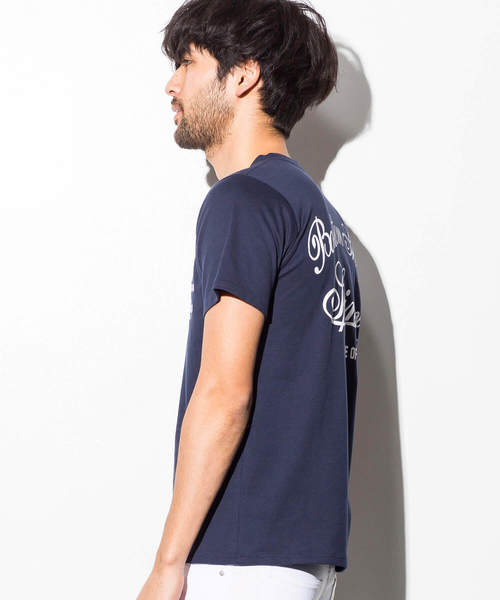 AZ by junhashimoto(エーゼイ バイ ジュンハシモト)の「AZ by junhashimoto(エーゼイ バイ ジュンハシモト)バックプリントメッセージTシャツ(Tシャツ/カットソー・メンズ・ネイビー/ブラック/オフホワイト・MEDIUM/SMALL/LARGE/X-LARGE)」の13枚目の写真