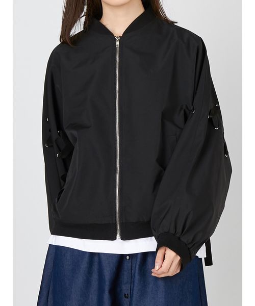 merry jenny（メリージェニー）の「レースアップドルマンブルゾン（ブルゾン・レディース・ブラック/ピンク/ベージュ・FREE）」の18枚目の写真