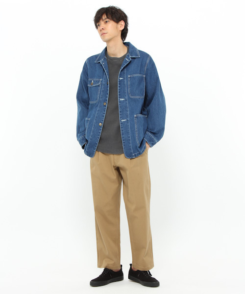 LAKOLE（ラコレ）の「【撥水】チノワイドパンツ / LAKOLE（チノパンツ・メンズ・ベージュ/ネイビー・LARGE/MEDIUM/SMALL）」の14枚目の写真