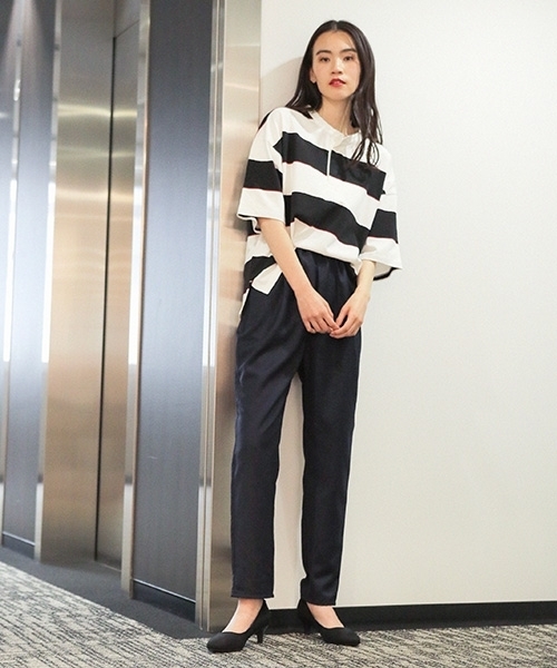 niko and...(ニコアンド)の「オリジナルTRイージーテーパードパンツ(その他パンツ・レディース・グレー/ブラック/カーキ/ネイビー・4/3)」の21枚目の写真