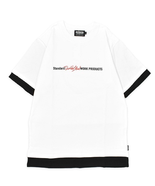 DOUBLE STEAL(ダブルスティール)の「Fake Layered S/S Tee(Tシャツ/カットソー・メンズ・ホワイト系その他/ホワイト系その他2/ブラック系その他/ブラック系その他2・MEDIUM/LARGE/X-LARGE)」の2枚目の写真