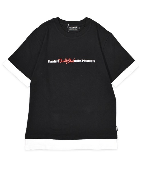 DOUBLE STEAL(ダブルスティール)の「Fake Layered S/S Tee(Tシャツ/カットソー・メンズ・ホワイト系その他/ホワイト系その他2/ブラック系その他/ブラック系その他2・MEDIUM/LARGE/X-LARGE)」の1枚目の写真