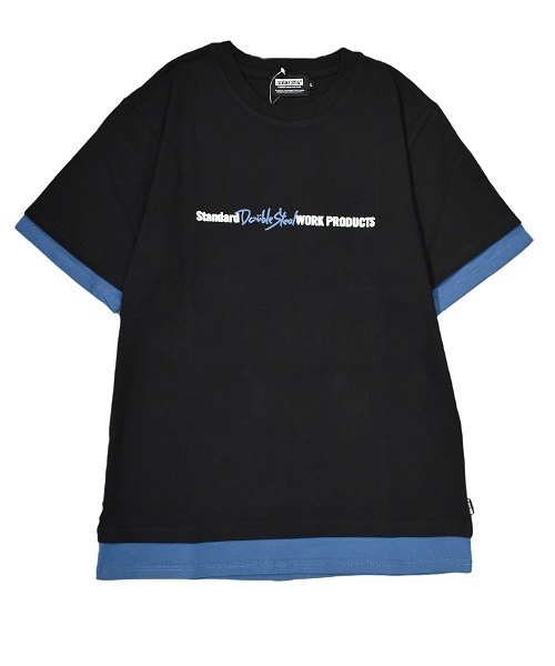 DOUBLE STEAL(ダブルスティール)の「Fake Layered S/S Tee(Tシャツ/カットソー・メンズ・ホワイト系その他/ホワイト系その他2/ブラック系その他/ブラック系その他2・MEDIUM/LARGE/X-LARGE)」の4枚目の写真