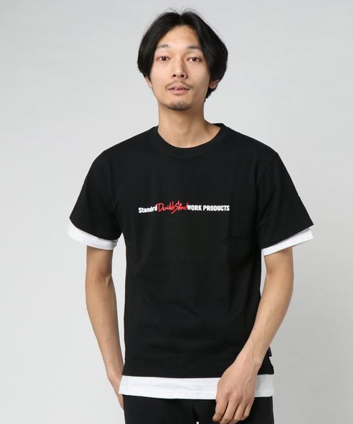 DOUBLE STEAL(ダブルスティール)の「Fake Layered S/S Tee(Tシャツ/カットソー・メンズ・ホワイト系その他/ホワイト系その他2/ブラック系その他/ブラック系その他2・MEDIUM/LARGE/X-LARGE)」の7枚目の写真