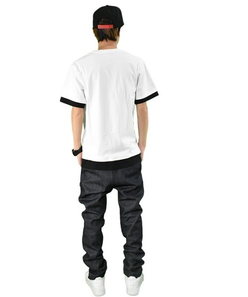 DOUBLE STEAL(ダブルスティール)の「Fake Layered S/S Tee(Tシャツ/カットソー・メンズ・ホワイト系その他/ホワイト系その他2/ブラック系その他/ブラック系その他2・MEDIUM/LARGE/X-LARGE)」の8枚目の写真