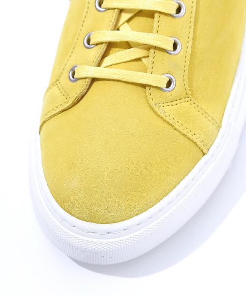 ABAHOUSE（アバハウス）の「カラースウェードスニーカー（スニーカー・メンズ・ブラック/イエロー/ピンク/ホワイト・39/40/41）」の9枚目の写真