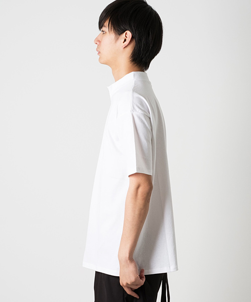 FUGA(フーガ)の「ハーフZIPカットソー/TEE(Tシャツ/カットソー・メンズ・ホワイト/ブラック・M/L)」の4枚目の写真