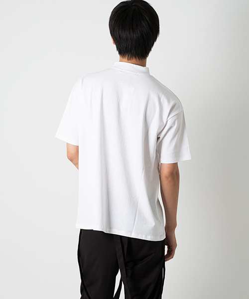 FUGA(フーガ)の「ハーフZIPカットソー/TEE(Tシャツ/カットソー・メンズ・ホワイト/ブラック・M/L)」の5枚目の写真