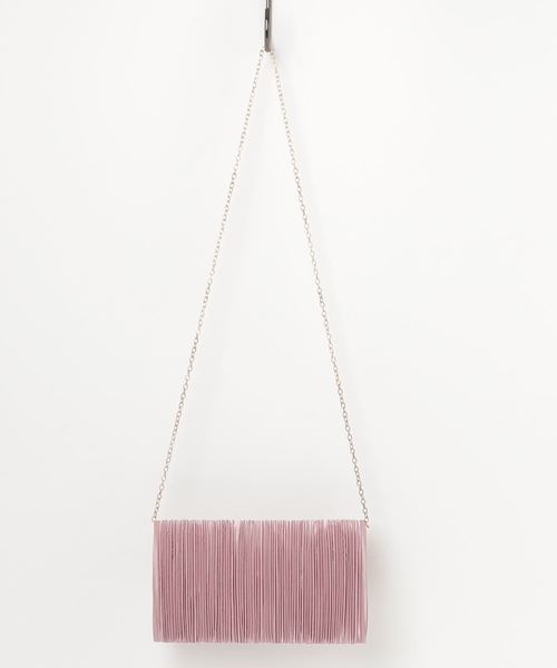 STYLEBLOCK(スタイルブロック)の「ゴールドチェーン付サテンパーティークラッチバッグ(クラッチバッグ・レディース・ブラック/ネイビー/グレー/ピンク/シャンパン・FREE)」の6枚目の写真