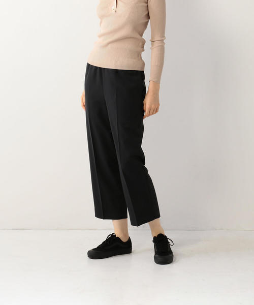 超人気◎美品★スティーブンアラン　コット　ワイドパンツ　2.2万　黒　S　艶 Steven Alan＞コットンワイド パンツ