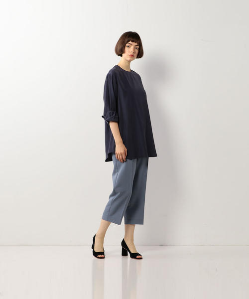 Steven Alan（スティーブンアラン）の「＜Steven Alan＞TWILL CROPPED WIDE PANTS/パンツ（その他パンツ・レディース・ダークグリーン/ブラック/ライトブルー/ネイビー・SMALL/MEDIUM）」の8枚目の写真