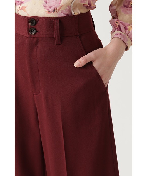 JILL STUART（ジルスチュアート）の「◆カティア クロップドパンツ（その他パンツ・レディース・ベージュ/ボルドー・2/4）」の4枚目の写真