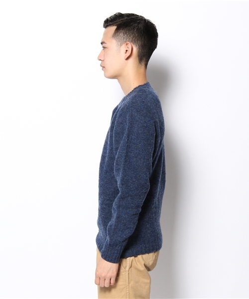 SHIPS（シップス）の「SA: スコットランド製　シャギードッグ クルーネックニット（ニット/セーター・メンズ・ピンク/ワイン/ネイビー/グレー/キャメル/オレンジ/グリーン/ブルー・SMALL/LARGE/MEDIUM/X-LARGE）」の18枚目の写真